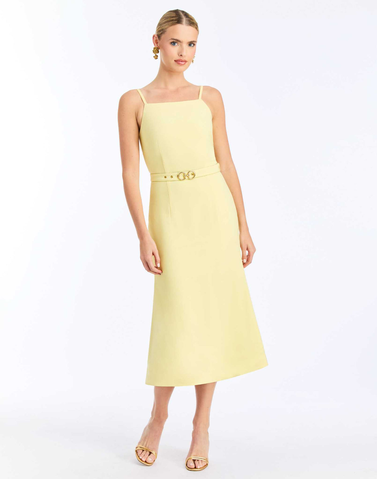 Eugenia Convertible Midi Dress in Floral Buttercream
