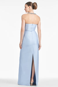 Irina Gown in Glacial Blue