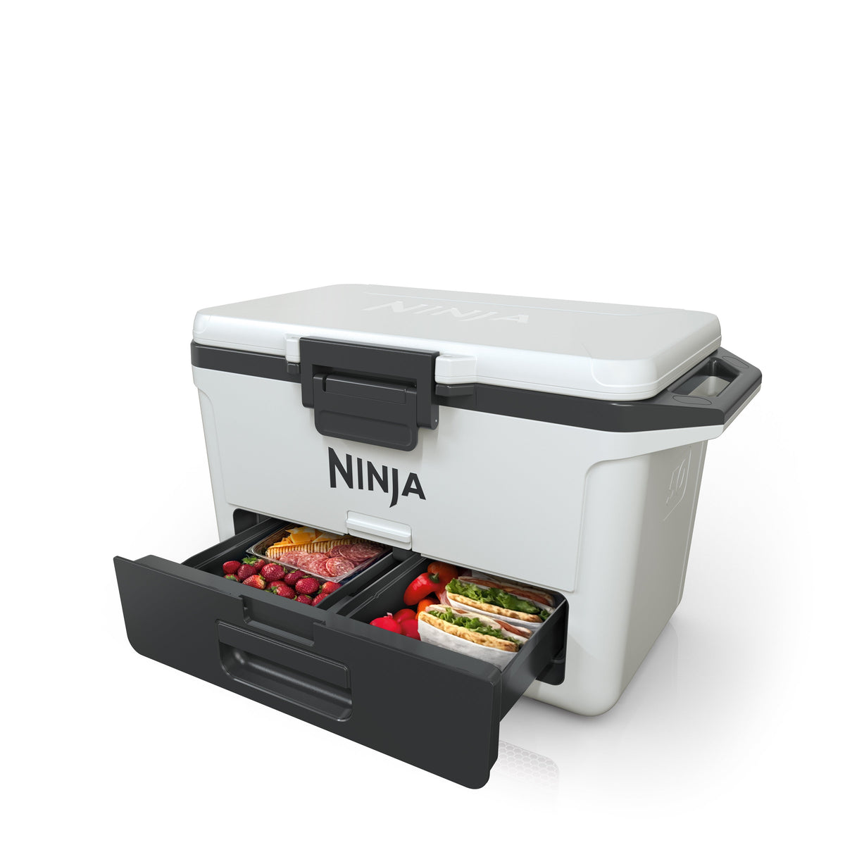 FrostVault 50 qt Hard Cooler with Dry Zone in Cloud White