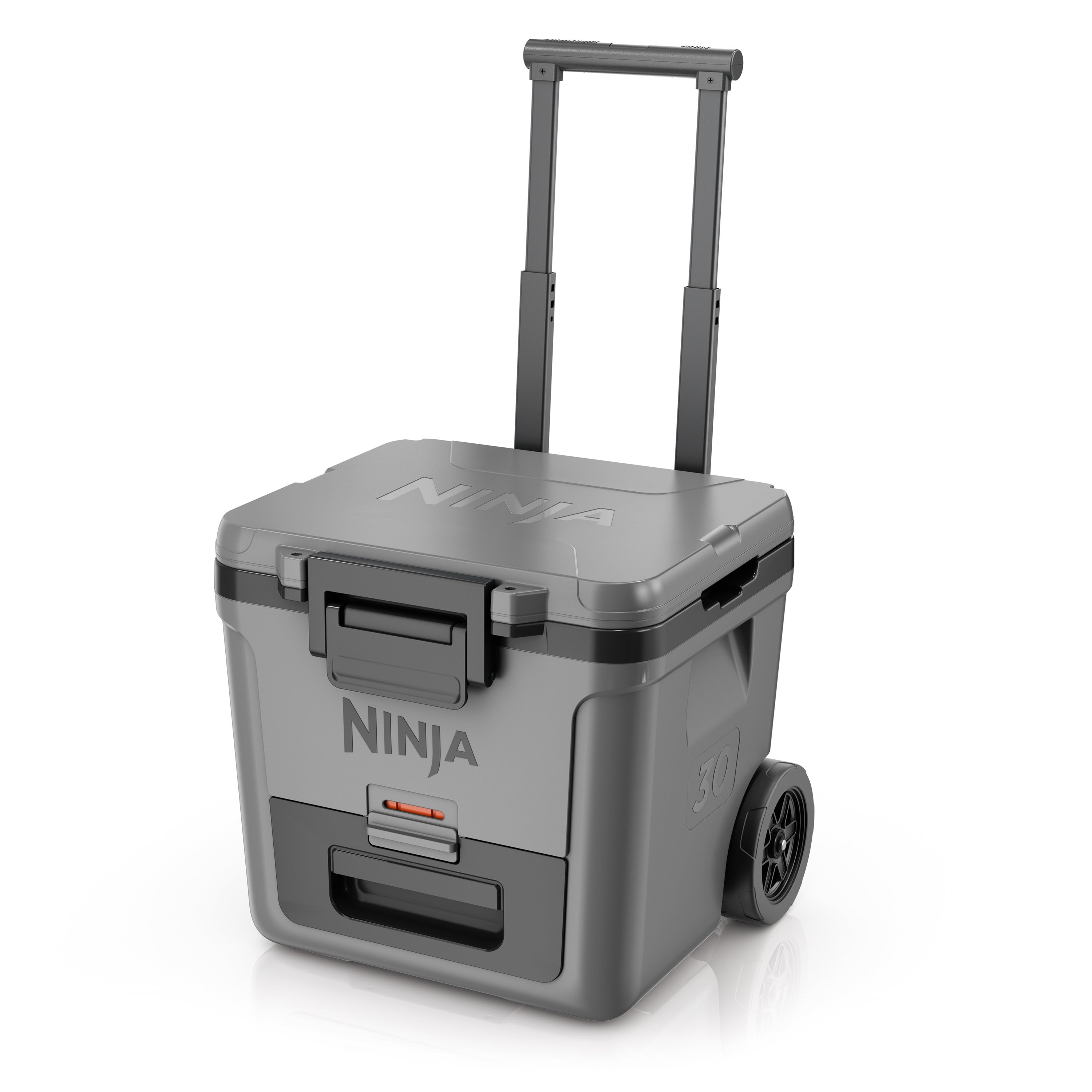 FrostVault 30 qt Wheeled Cooler with Cold Dry Zone in Slate Gray