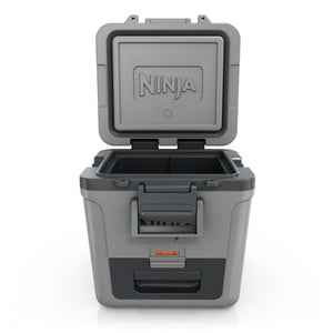 FrostVault 30 qt Wheeled Cooler with Cold Dry Zone in Slate Gray