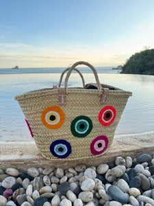 Multi Color Evil Eye Tote