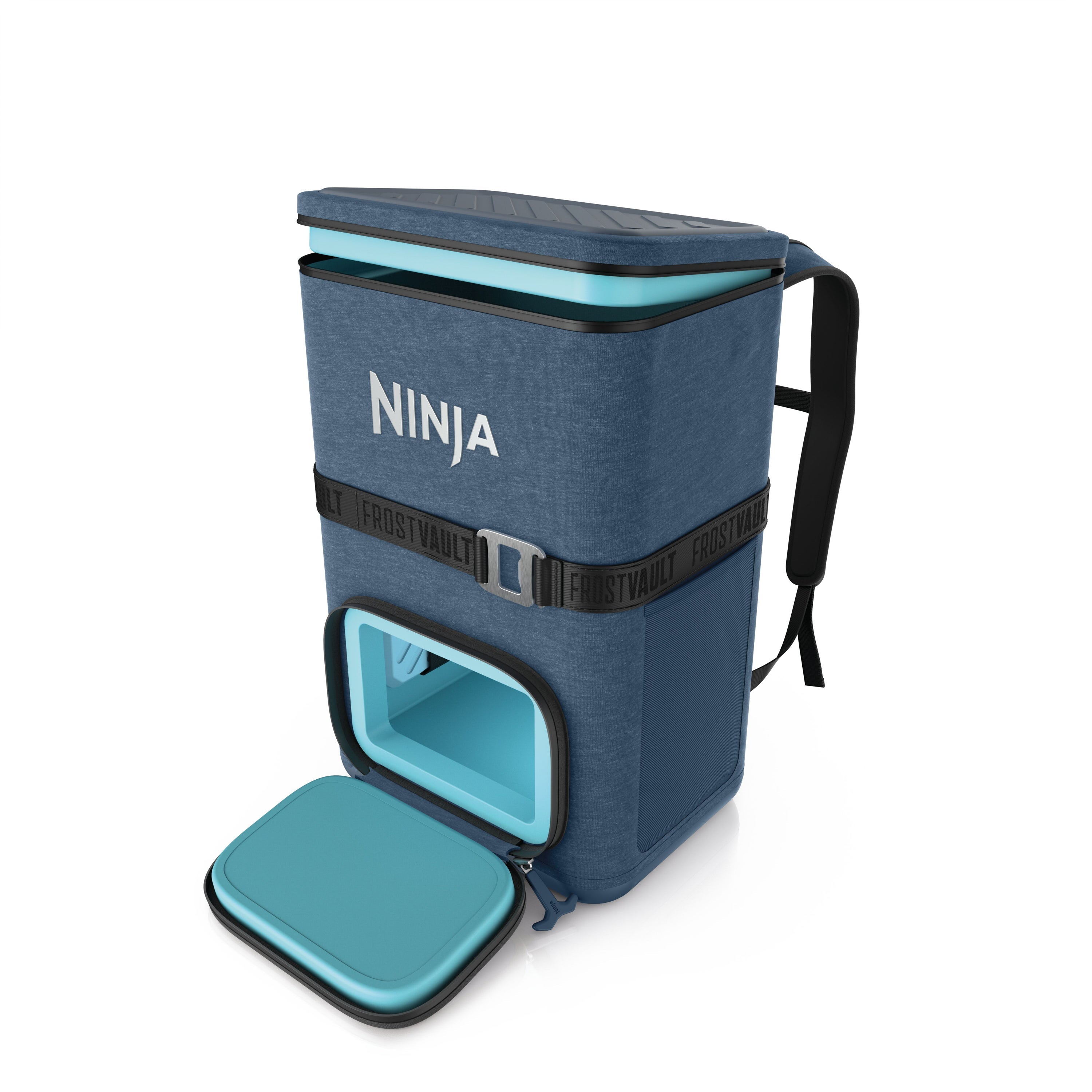 FrostVault Go 36 Can Backpack Soft Cooler in Lakeshore Blue