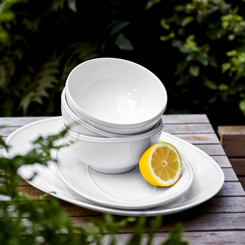 Friso Collection Oval Platter 16" in White