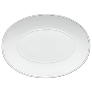 Friso Collection Oval Platter 16" in White
