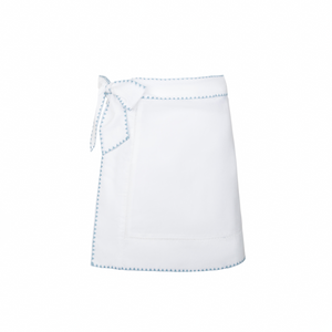 Women’s White Embroidered Short Pareo
