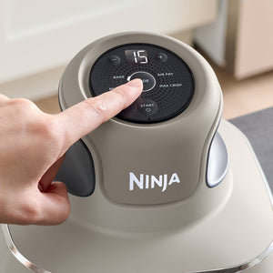 Crispi 4-in-1 Portable Glass Air Fryer Cooking System in Stone