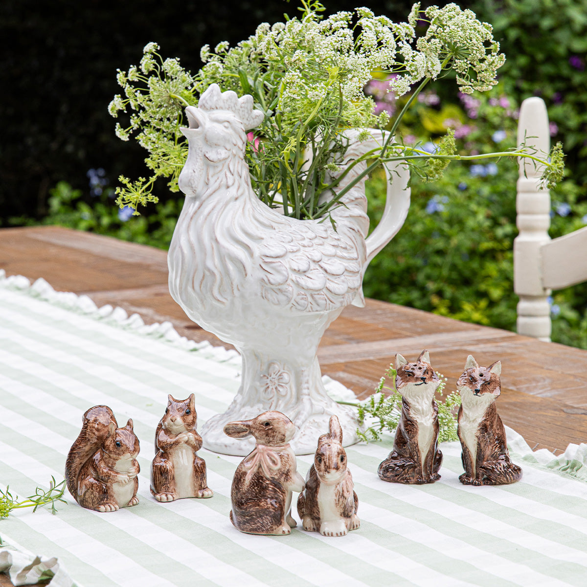 Clever Creatures Bunny Salt and Pepper in Napoleon & Josephine in Multi, Set of 2