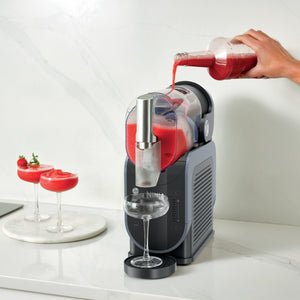 Slushi 5-in-1 Professional Frozen Drink Maker in Arctic Blue & Gray