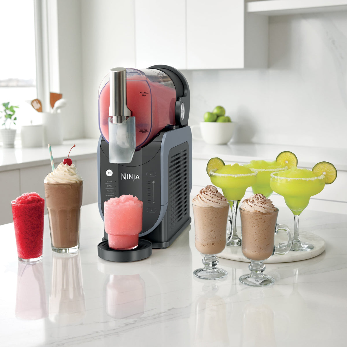 Slushi 5-in-1 Professional Frozen Drink Maker in Arctic Blue & Gray