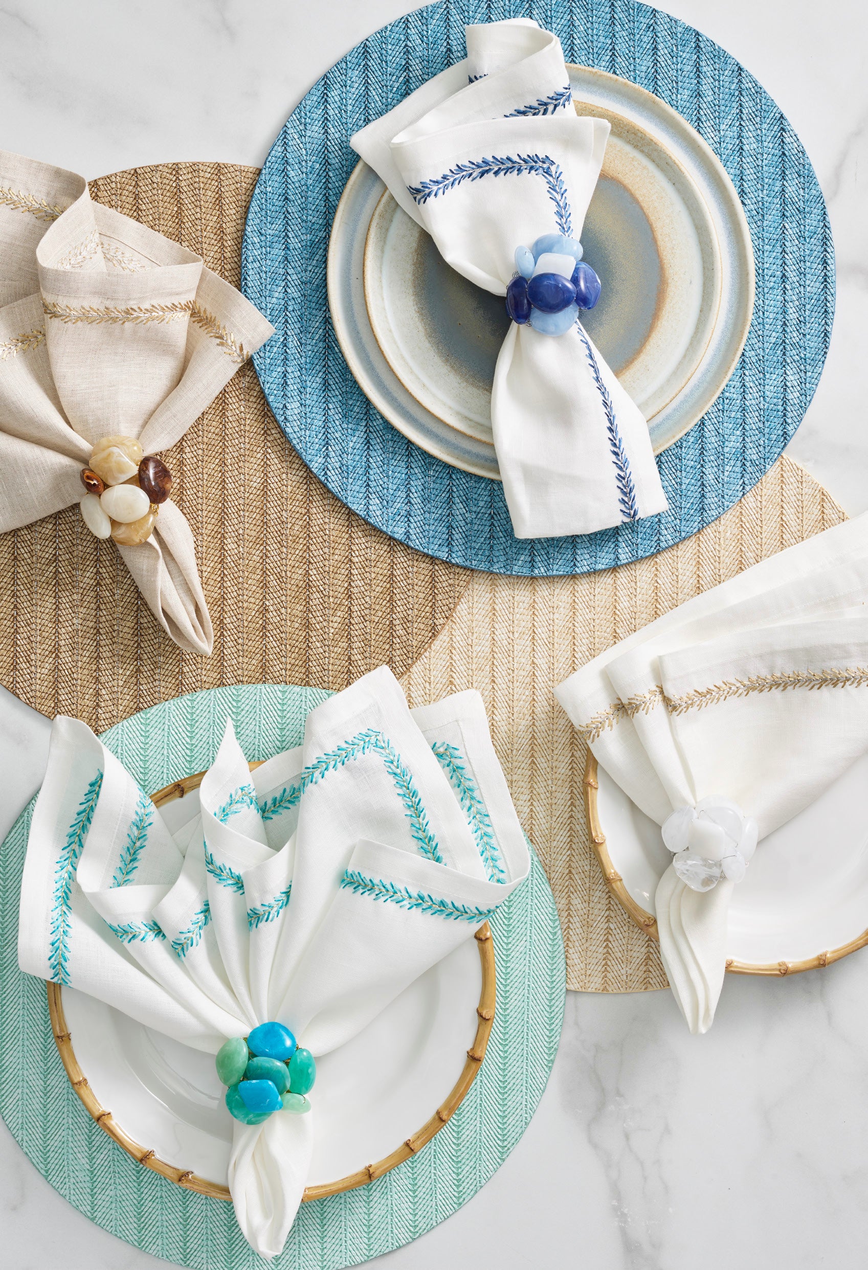 Herringbone Placemat in Natural, Set of 4