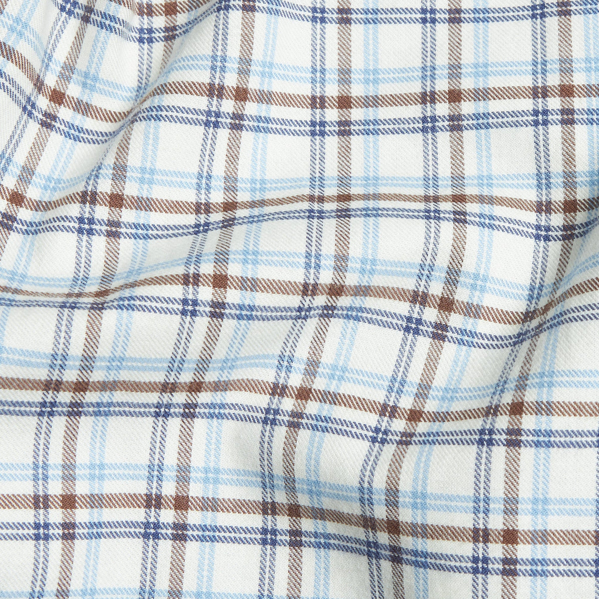 little english classic children's clothes light blue, cream, and brown plaid for fall 