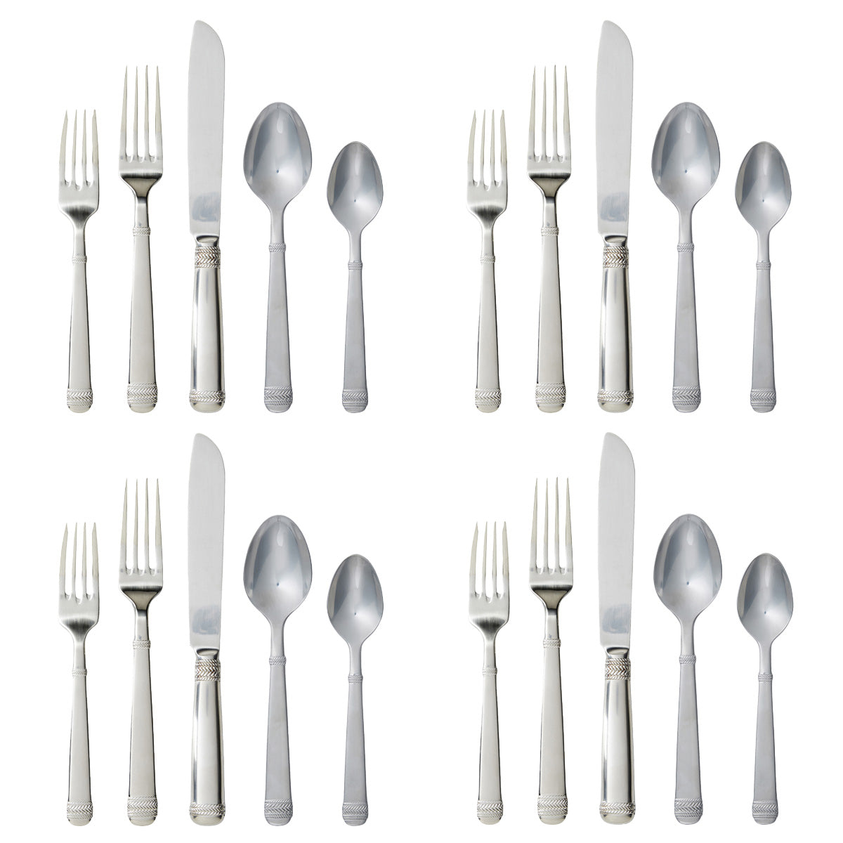 Le Panier 20-Piece Place Setting in Bright Satin