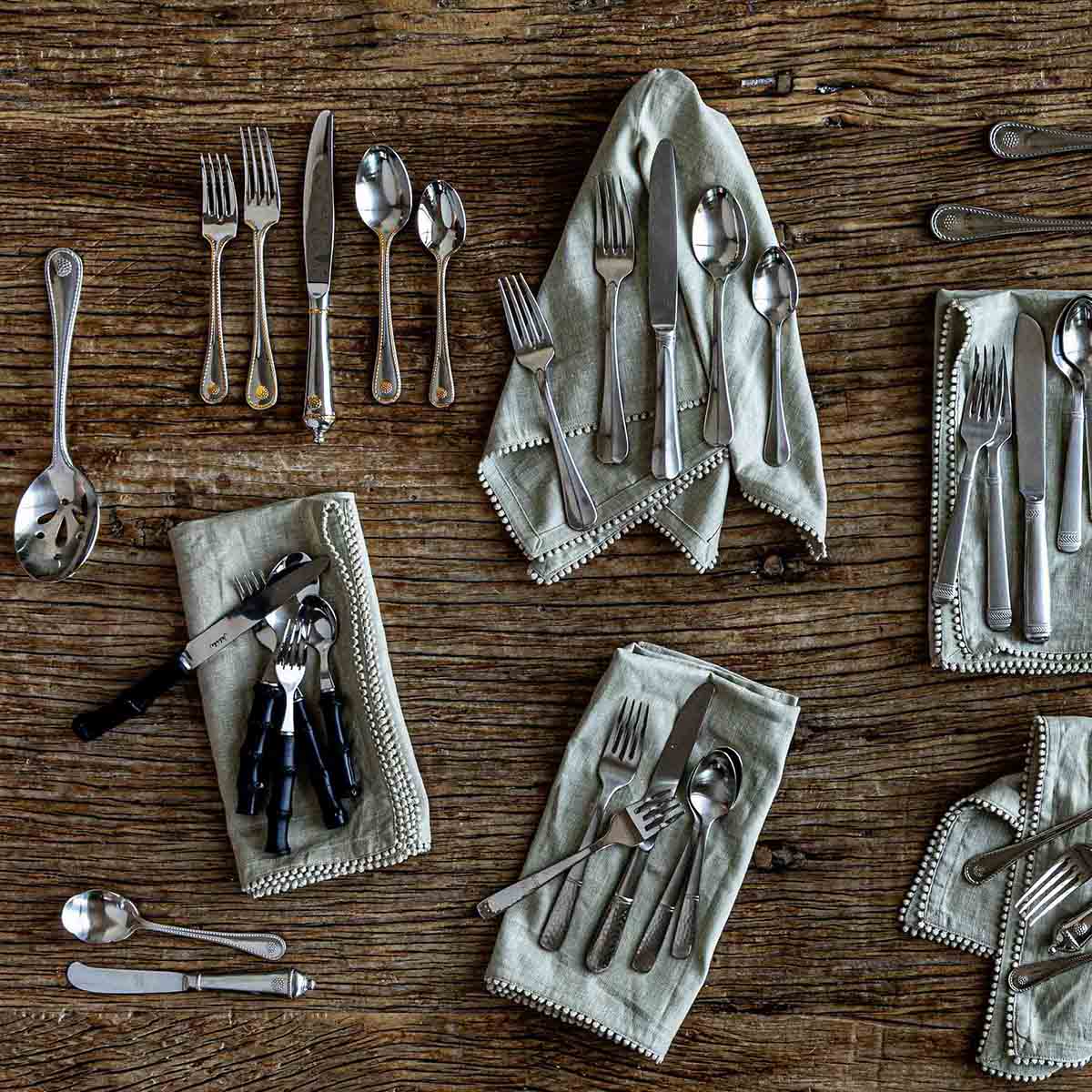 Le Panier 20-Piece Place Setting in Bright Satin