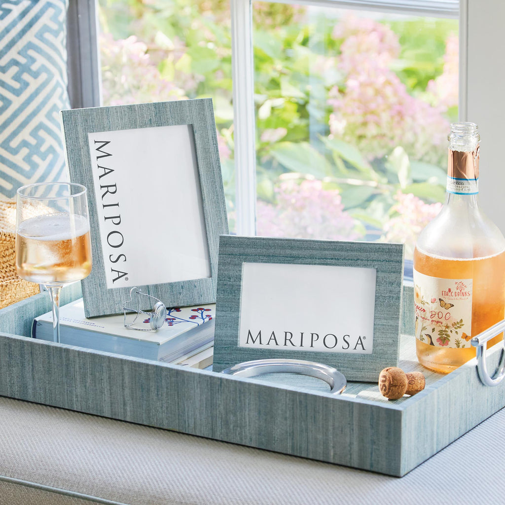 Capri Faux Grasscloth Signature Coaster, Set of 2