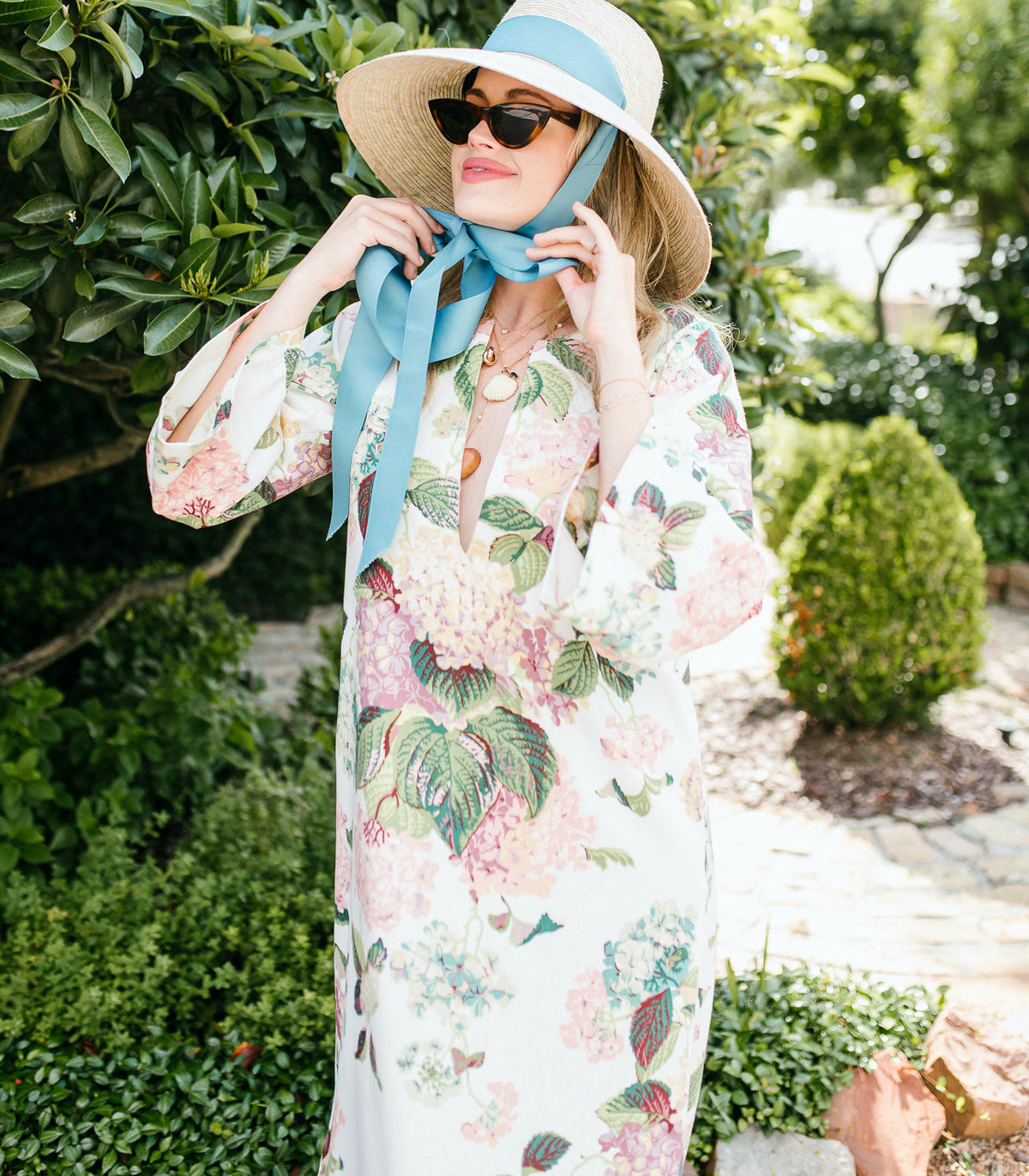 Wildflower Sun Hat in Chocolate Brown Wide & Short Grosgrain Ribbon