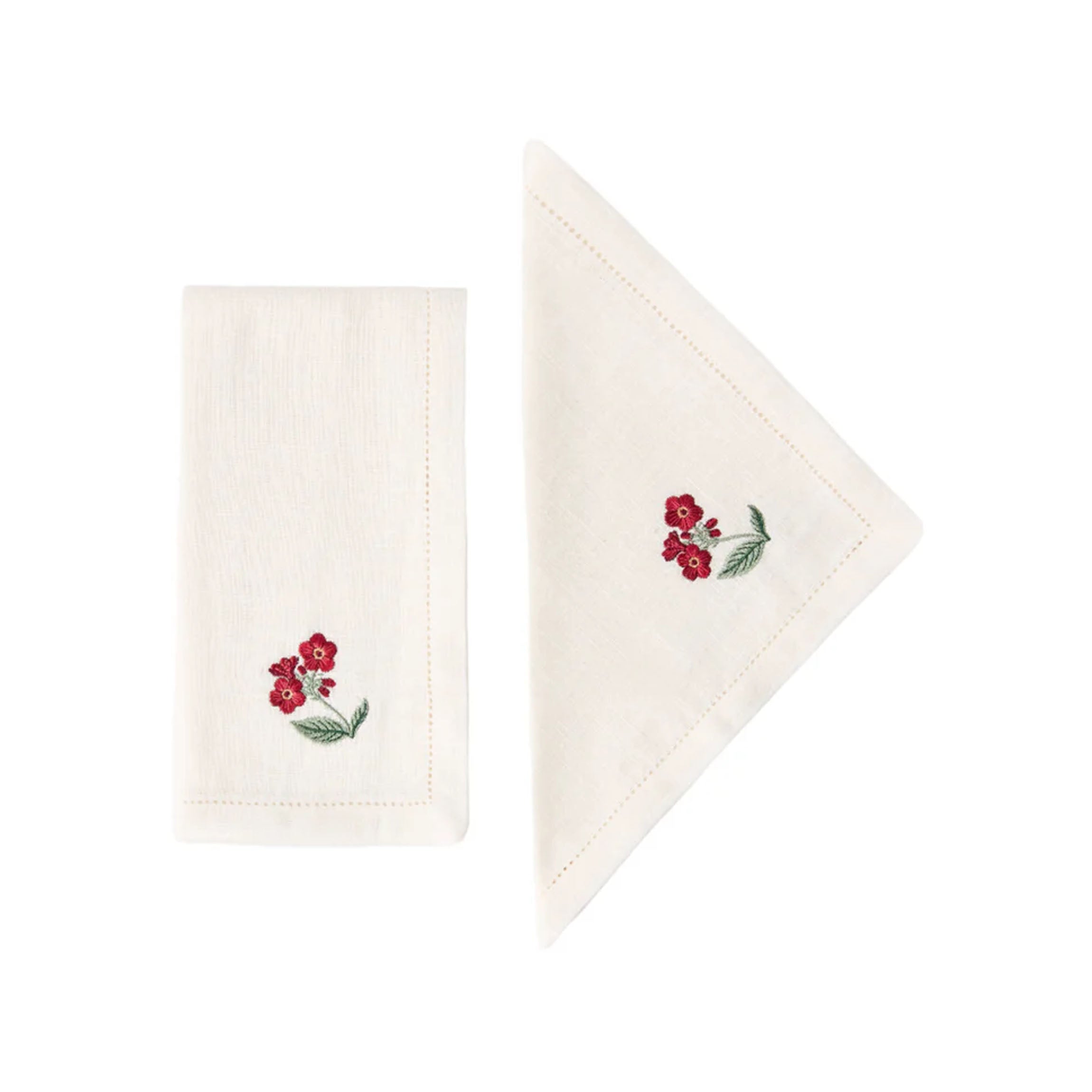 Floral Medley Embroidered Napkins, Set of 6
