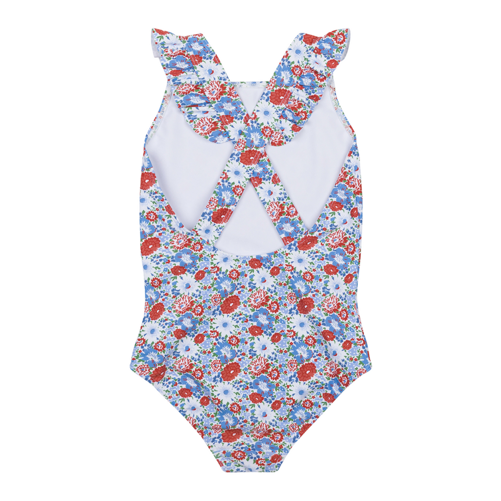 Girl’s Americana Blossom Crossover One Piece