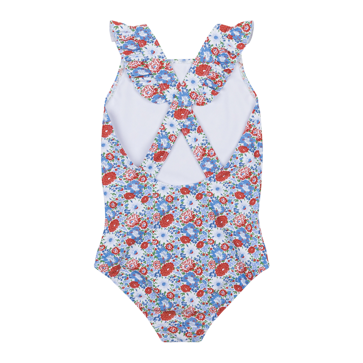 Girl’s Americana Blossom Crossover One Piece