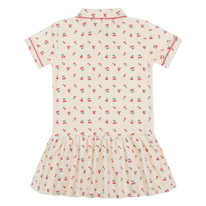 Girl’s Summer Cherries French Terry Dropwaist Tennis Dress