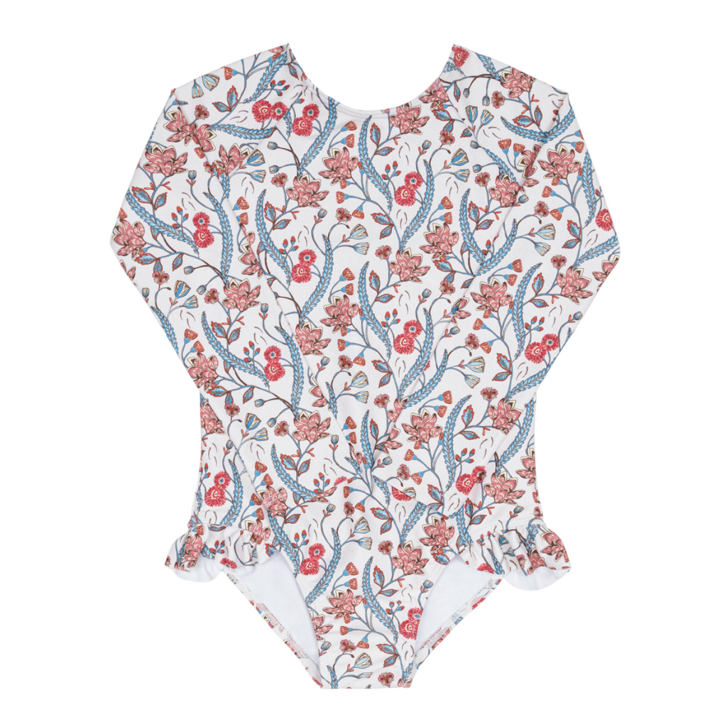 Girls’ Mercado Bloom Rashguard One Piece