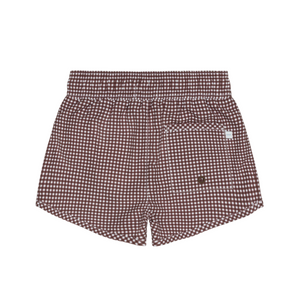 Boys’ Cocoa Gingham Boardie