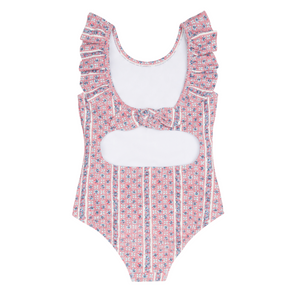 Girls’ Rosa Vine Ruffle Collar One Piece