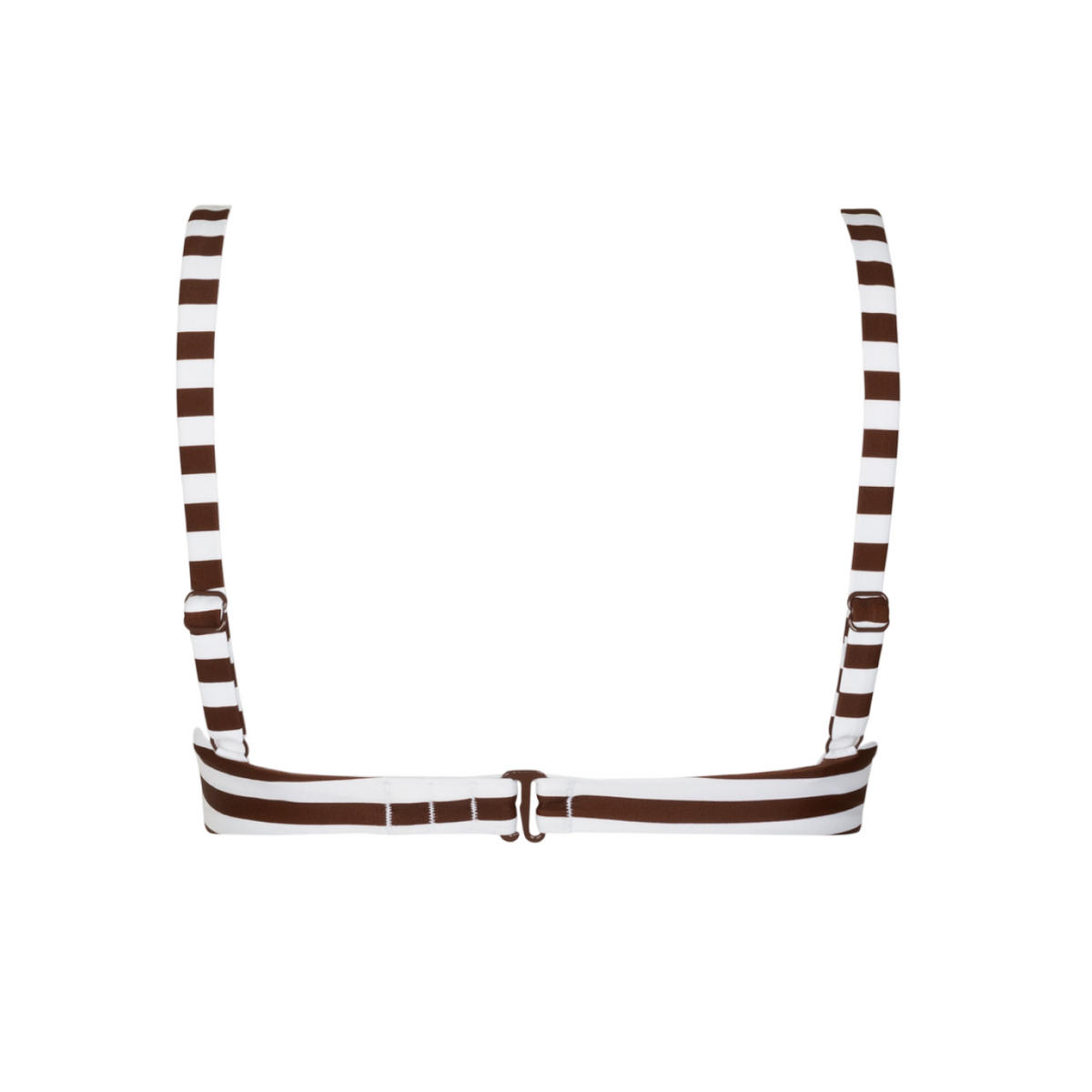Women’s Cocoa Stripe Cup Bikini Top
