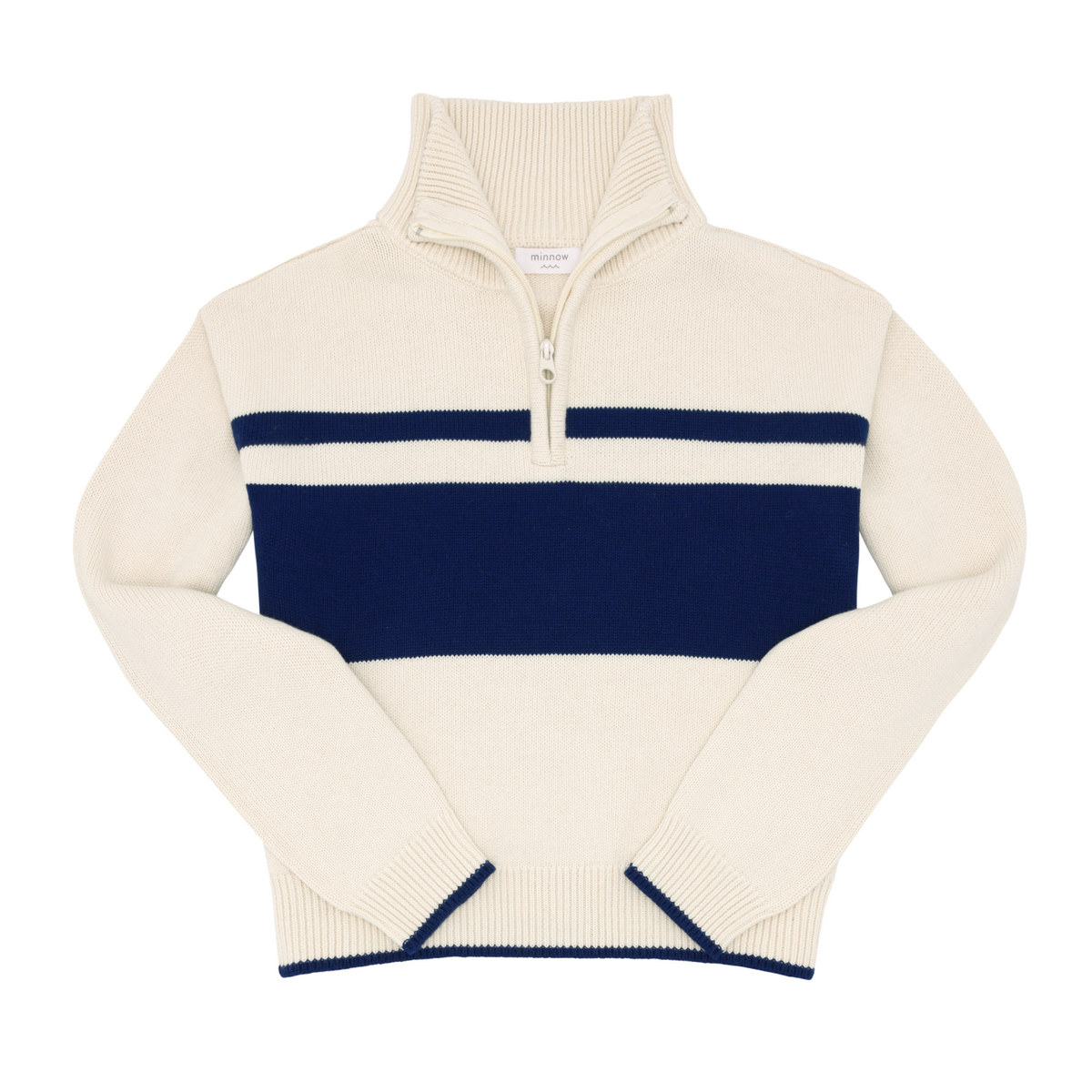 Women’s Cream Half Zip Sweater