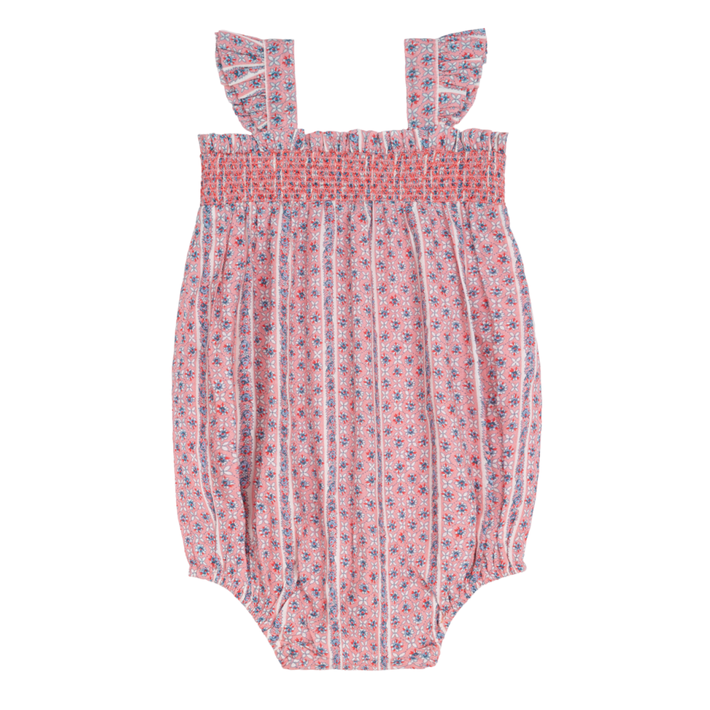 Baby Girls’ Rosa Vine Smocked Bubble Romper