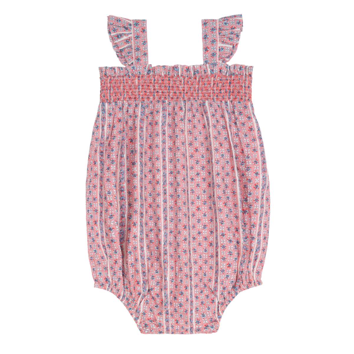 Baby Girls’ Rosa Vine Smocked Bubble Romper