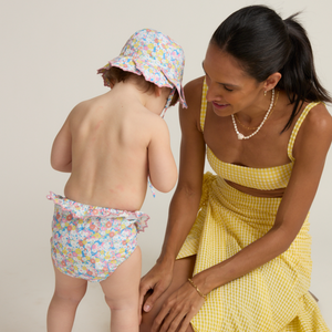 Baby Jasmine Blossom Scalloped Sun Hat