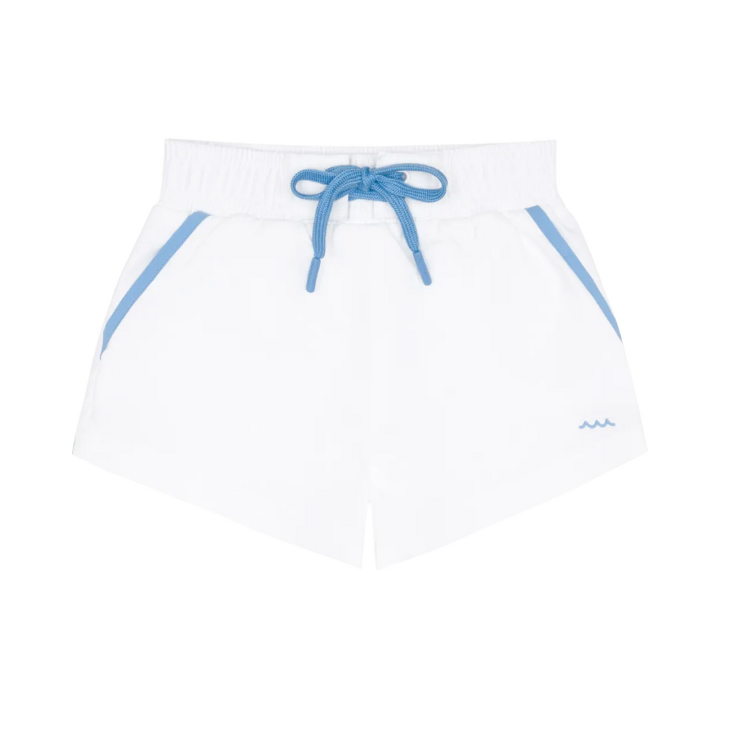 Boy’s Shell White Boardie with Multi Stripes