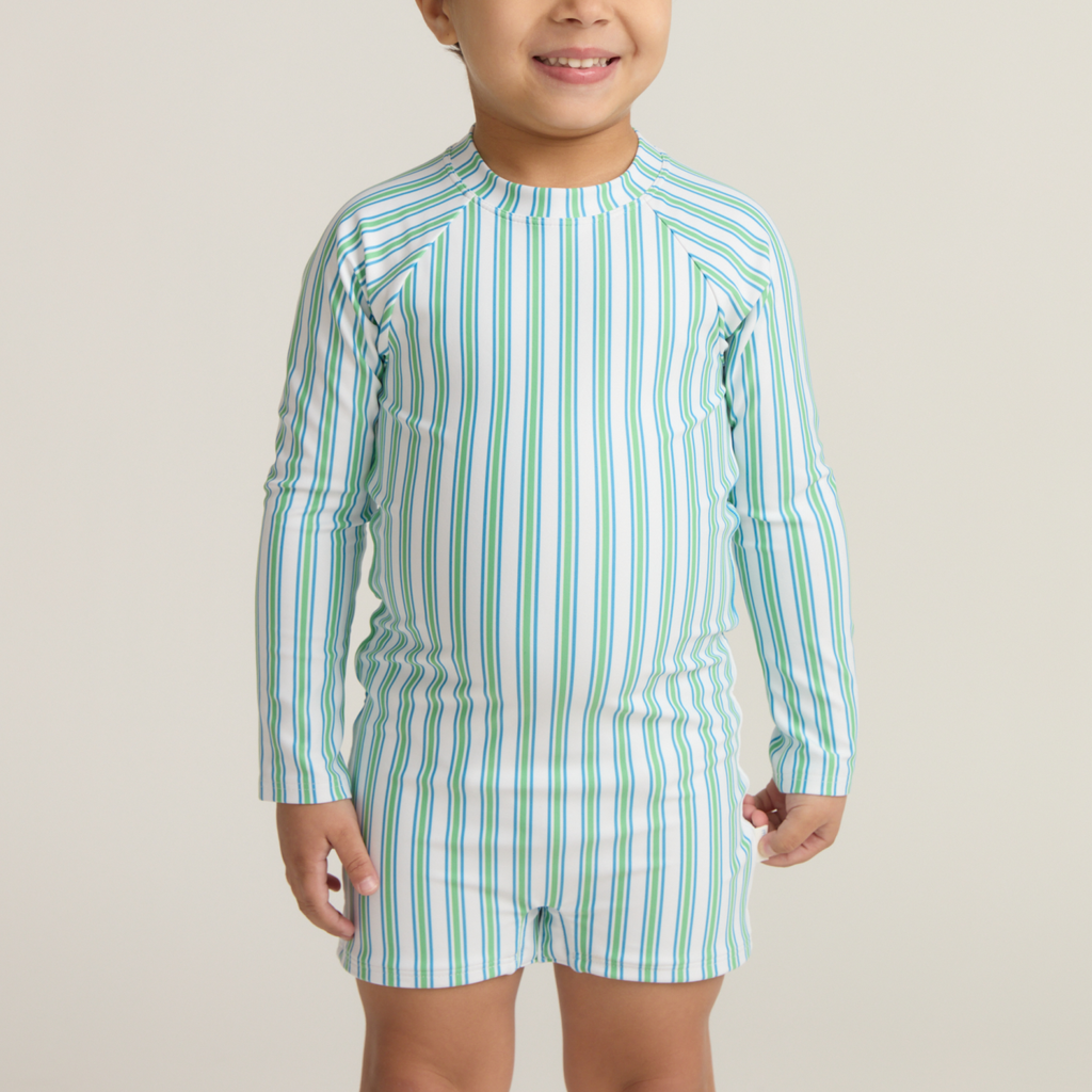 Unisex Tamarin Stripe Rashguard One Piec