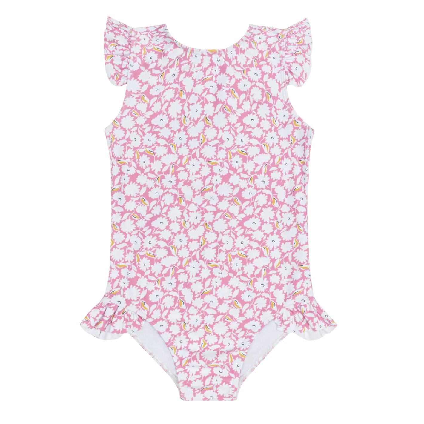 Girl’s Blush Bloom Ruffle Cap Sleeve One Piece