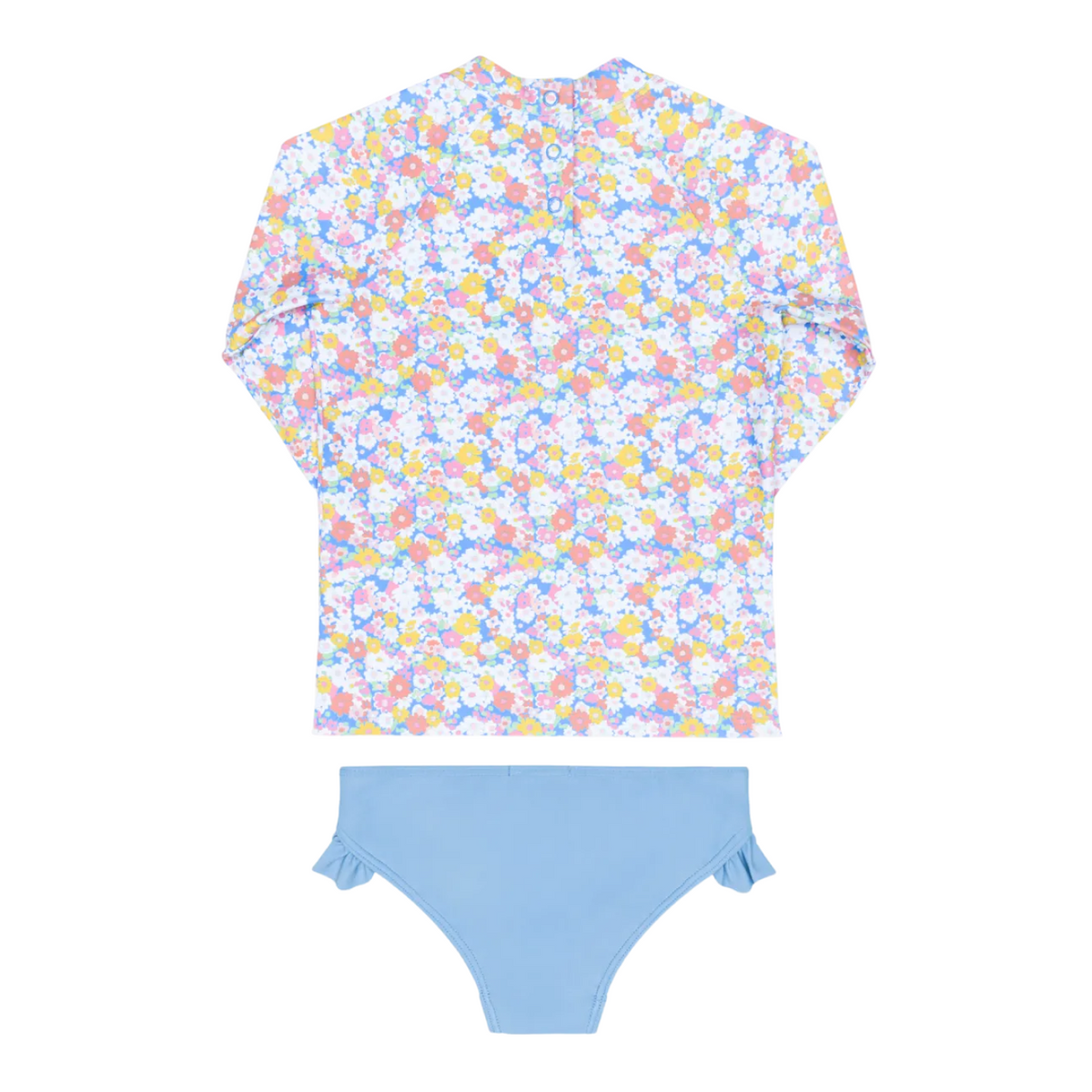 Girl’s Jasmine Blossom Ruffle Rashguard Set