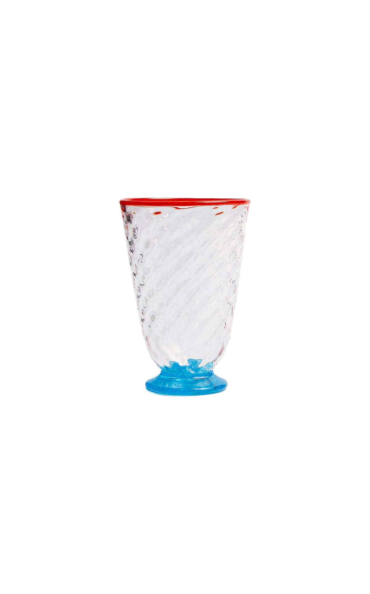 Quilted Glasses in Quilted Multicolor, Set of 4