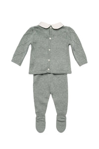 Dominique Baby Set in Fern Green