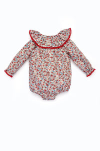 Fabiola Romper in Scarlet Garden