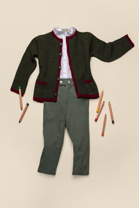 Daniel Cardigan in Pine Green