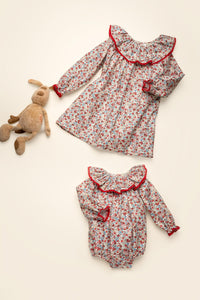 Fabiola Romper in Scarlet Garden