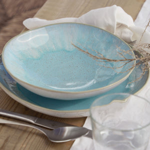 Eivissa Collection Pasta Bowls in Sea Blue, Set of 6
