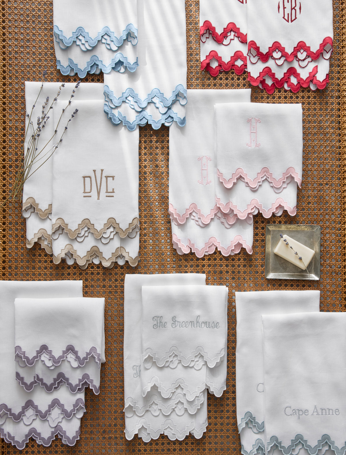 Aziza Guest Towel, Set of 2