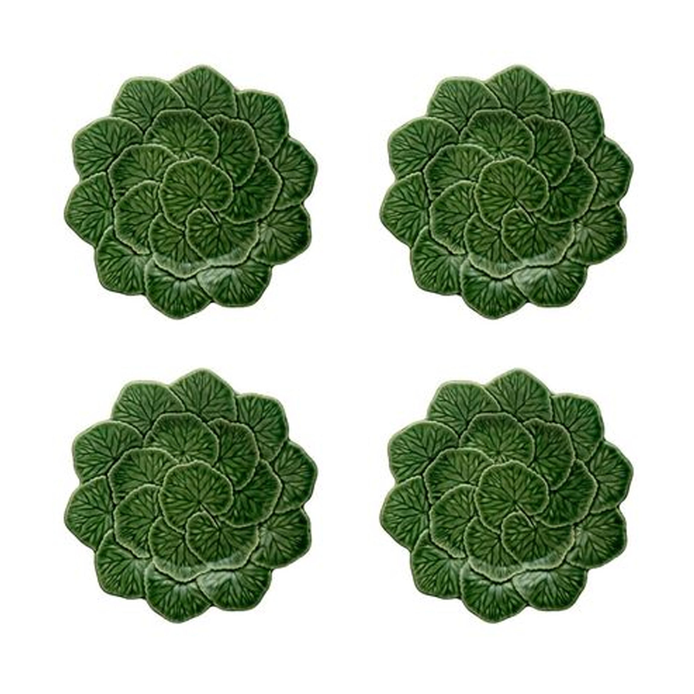 Geranium Dessert Plate 22", Set of 4