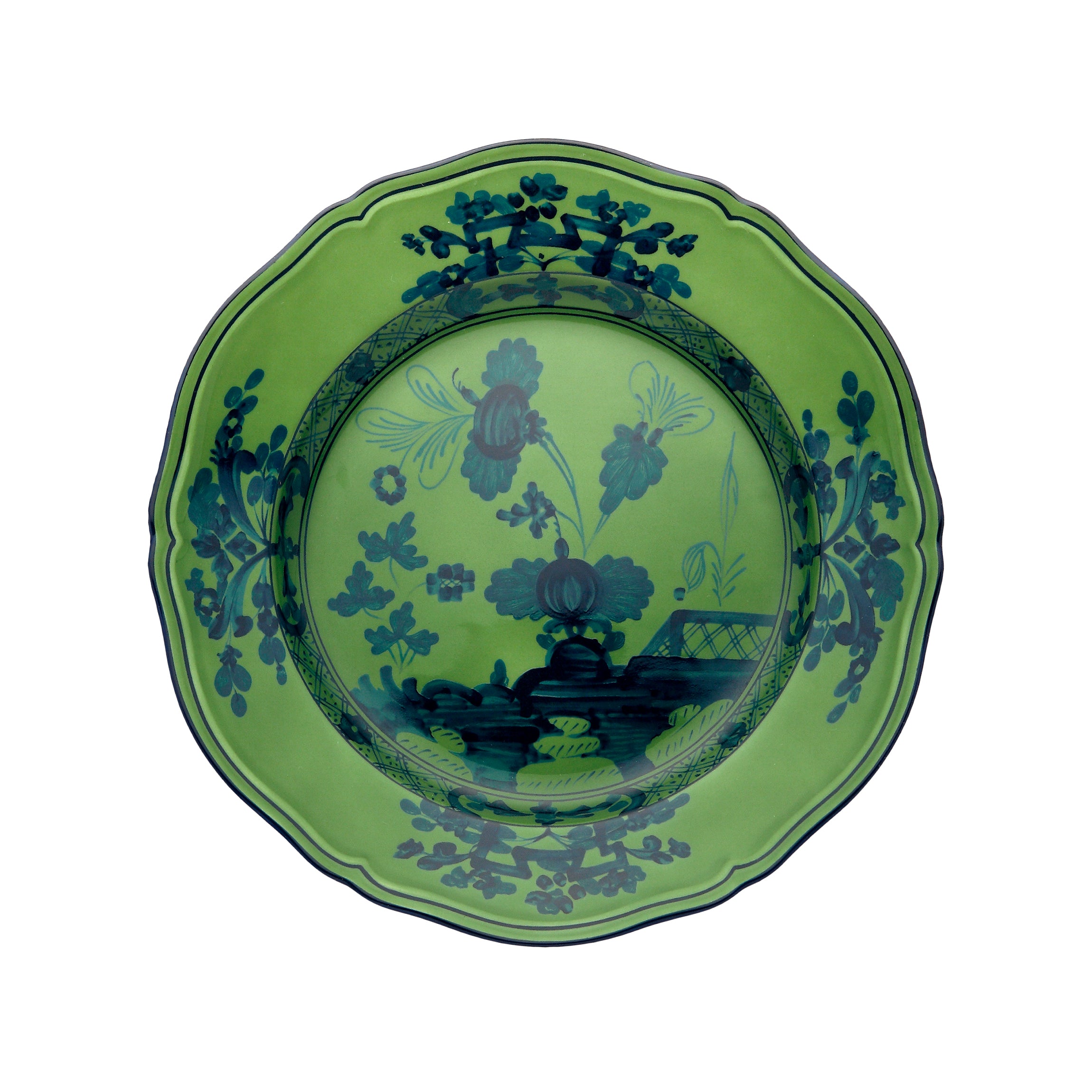 Oriente Italiano Soup Plate in Malachite