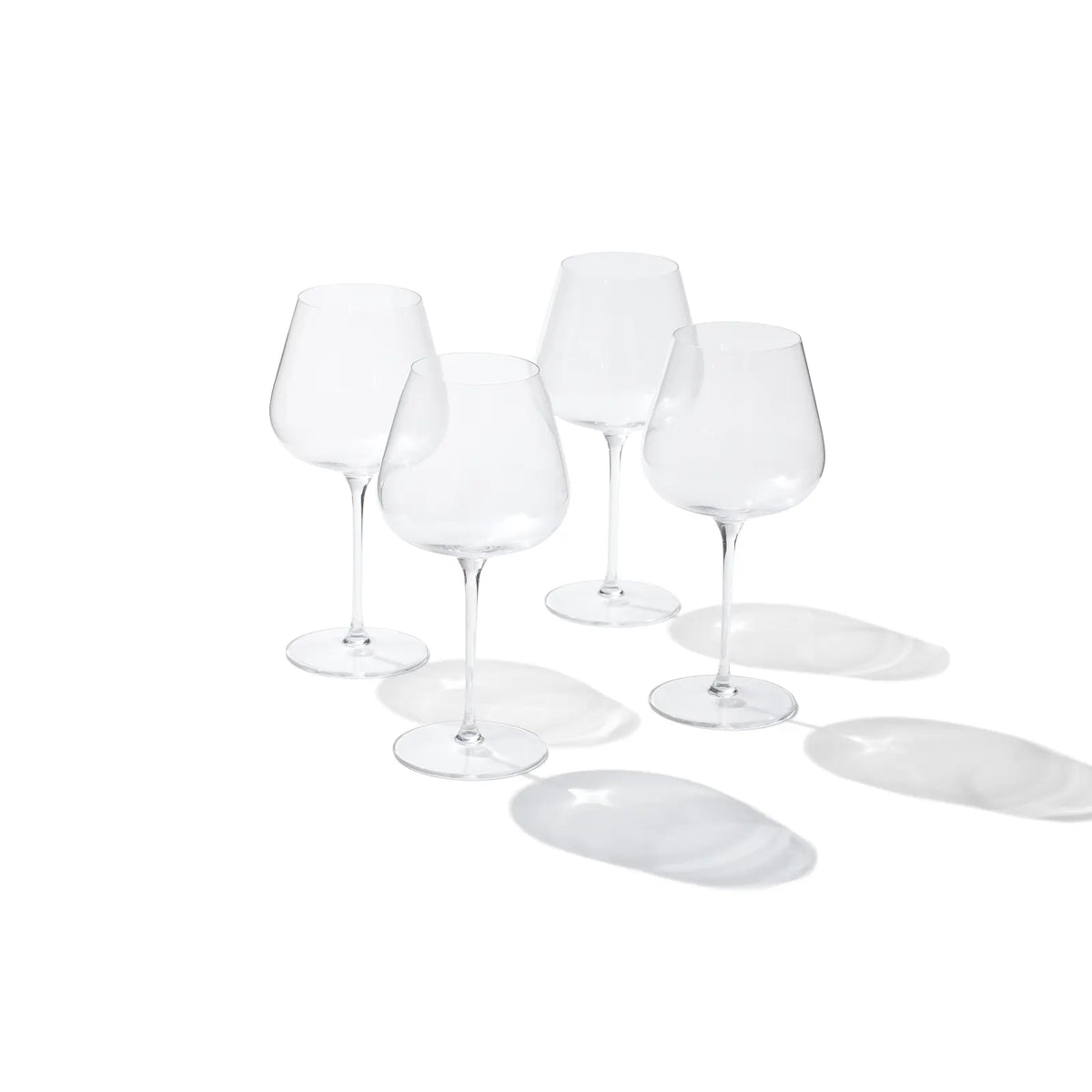 Red Wine Glasses, Set of 4