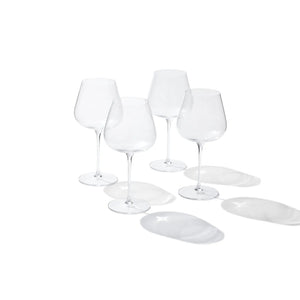 Red Wine Glasses, Set of 4