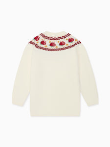 Ivory Grenada Merino Fair Isle Girl Sweater