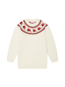 Ivory Grenada Merino Fair Isle Girl Sweater