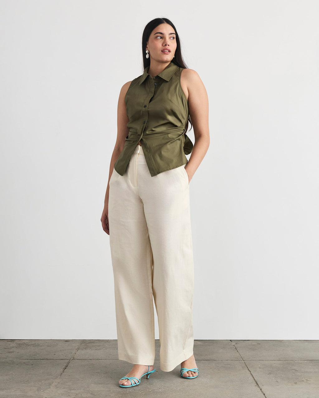 Hannah Top in Fern